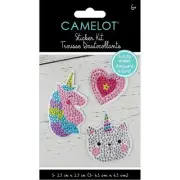 DIY Diamond Art Unicorn Cat Heart Sticker Kids Craft Kit