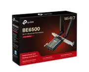 TP-Link Archer TBE400E BE6500 Wi-Fi 7 Bluetooth 5.4 PCIe Adapter, 6GHz@2882 Mbps, 5GHz@2882 Mbps, 2.4GHz@688 Mbps (wifi7) (NIC)