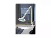 LUXO 18352LG LFM LED Illuminated Magnifier, 30" Arm, 5 Diopter, Clamp, LightGray