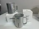New Corkcicle Stainless Steel Insulated Coffee Mug with Lid - Snowdrift