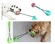 DASAMOA Dog Chew Suction Cup Tug War Toy Ball Aggressive Chewers Interactive