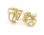 Ring Adjustable Ring Bezel - Raw brass (18mm 8US inner size - Adjustable ) 2822