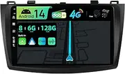 Built-in DAB & 4G LTE | Android 14 Car Stereo For Mazda 3 (2009-2015) - 6G+128G - CarPlay/Android Auto - LED Camera + MIC - Qled 9 Inch - Steering Wheel Dual Band WIFI AHD 360-CAM DSP HDMI