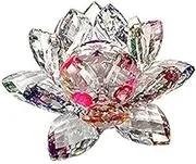 5 Amlong Crystal Sparkle Crystal Lotus Flower Feng Shui Home Decor with Gift Box