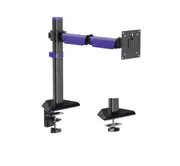Brateck LDT89-C012 Amethyst Articulating Gaming Monitor Arm Matte Black, Fit Screen Size: 17'-40' Up to 12 KG, VESA 75x75,100x100