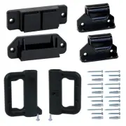 Retractable Baby Gate Replacement Parts Kit - Black Retractable Gates Full Se...