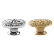 French Cabinet Door Handles Oval Shape Retro Style 2 Colours for Drawer Wardrobe