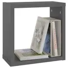 2-Piece Cube Floating Shelves Set DIY Wall Mount Display Shelving Wooden Shelf