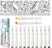 Baby Height Chart Roll-Up Painting Set, Children's Height Chart, Growth Roll-Up Measuring Ruler, Comprehensive Measurement Range, Easy to Mount and Use, 1.85m | 6ft for Kindergartens and Homes