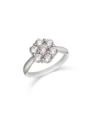 Bloomingdale's Fine Collection Diamond Flower Cluster Ring in 14K White Gold, 1.5 ct. t. w.