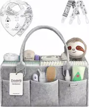 Baby Diaper Caddy Organizer Nursery Basket Set Baby Basket Gift Registry Baby Sh