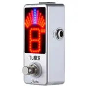 Guitar Tuner Pedal Zinc Alloy High Precision Guitar Chromatic Tuner Accessories