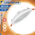 【阿倫旗艦店；舞光】(SAOD-15DOC16SW)LED-16W 15公分三段調色崁燈 全電壓CNS認證 可同迴路控制