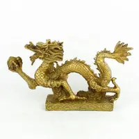 在飛比找樂天市場購物網優惠-現貨銅龍 銅漢龍 風水吉祥物 居家風水布局擺件