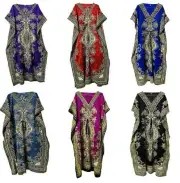 Long Kaftan Maxi Plus Size Dress Women Caftan Tunic Dress Hippy Boho Nighty Gown