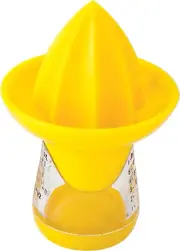 Exprimidor Y Escariador de Limon Y Lima Color Amarillo Paquete de 1 de Nuevas