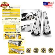 Durable Heavy Duty Drawer Slides, 150lb Capacity, Various Sizes for Easy Upgrade