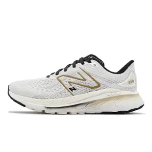 【NEW BALANCE】慢跑鞋 860 V13 D 寬楦 女鞋 灰 金 緩震 反光 運動鞋 路跑 NB 紐巴倫(W860U13-D)