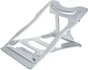 Notebook Stand Holder, Notebook Riser,6 Height Adjustable, Lightweight, Foldable Computer Stand, Laptop Holder Mount, Silver