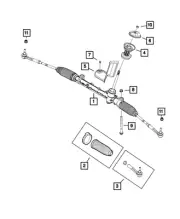 Genuine Mopar Steering Gear Boot Kit 68440379AA