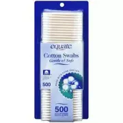 Cotton Swabs 500 Count 100% Pure Cotton Firm Paper Stick Safe Soft