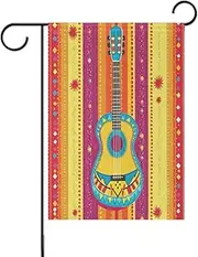 Mexican Style Cinco De Mayo Decorative Garden Flags banner for outside for Patio decoration 12x18 double sided