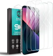 [3 Pack] ZUSLAB Screen Protector for iPhone 16e / 14/13 Pro / 13 Tempered Glass Film Case Friendly 9H Hardness for Apple - Clear