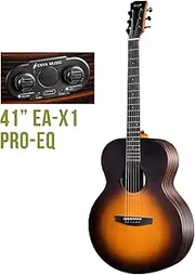 [ENYA] X1-Pro Spruce HPL Acoustic Guitar - 41" Size - Sunburst - includes pickup