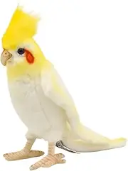 White Cockatiel Plush Soft Toy by Hansa. 23cm. 6457 by Hansa