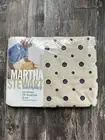 Vintage 1998 Martha Stewart Everyday Brown Polka Dot White Full Flat Sheet