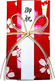 Maruzen Gold Seal Lucky Cloth Bowknot 654-2 4.1 x 7.3 inches (10.5 x 18.5 cm)