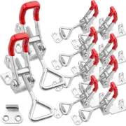 10PCS Adjustable Toggle Latch Clamp 550 lbs Toggle Clamp Latch Hasp Clamp GH-...