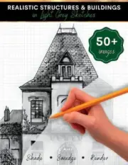 Realistic Structures & Buildings in Light Grey Sketches: Architecture Drawing