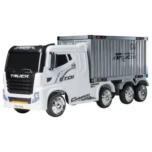 貨櫃拖車頭含車廂兒童電動車 玩具反斗城