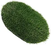 TINEASUR Green Grass Rug Round Faux Grass Mat for Outdoor Decor Model Making Table Centerpiece Versatile Artificial Turf Tiles for Crafts and DIY Projects Random Color
