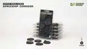 5 40mm Spaceship Corridor Round Battle Bases Gamers Grass Miniature War Gaming
