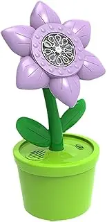 Bubble Machine with Light - Sunflower Shape Automatic Bubble Maker | Portable Battery Operated Blower Toy for Children 3+ Years, Includes 2 Bottles of Refill