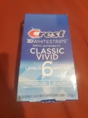 Crest 3D Whitestrips Classic Vivid - 6 Levels Whiter 20 strips - Expires 2025