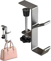 Backpack Hook for Desk,Portable Desk Mount Hook | Portable Metal Organizer with Adjustable Arm Clamp, Reduce Desktop Clutter for Cabinets Shelves