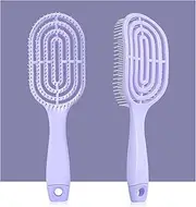 MKUCCD Organic Detangling Hair Brush for Women, Men & Children - Does not Pull on Hair - Straightening Brushes for Straight, Curly & Wet Hair - Home Massage Comb Purple