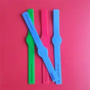 2Pcs Only Read EM4100 125Khz RFID Card Tag Bracelets Strap Wristband Waterproof