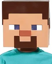 Kids Minecraft Steve Vacuform Mask Standard