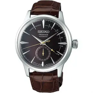 SEIKO 精工錶 Presage調酒師動力儲存顯示機械錶 4R57-00E0M(SSA393J1)-40mm-暗紫面皮革【刷卡回饋 分期0利率】【APP下單4%點數回饋】