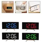Snooze Timer Equipped Digital Mirror Display Alarm Clock for Convenience