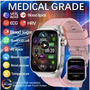 heart blood pressure sugar medical grade glucose detection monitor Smart Watch76