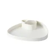 2Pcs Creative Divided Snack Tray Dried Fruit Storage Plates Platter Nut Candy Dessert Tray Storage Plate Bowl Container