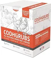 Dried Black Soldier Fly Larvae for Chickens – 85x More Calcium Than Mealworms, High-Protein Grubs for Birds, Ducks & Laying Hens, 5 lb. Box