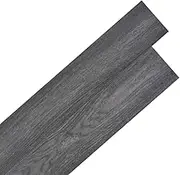 vidaXL Self-Adhesive, Easy to Install PVC Flooring Planks 2.51 m², 2 mm Thick, Black and White, Waterproof and Fire Resistant, Meets European Standards