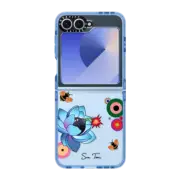 Galaxy Z Flip6 Impact Case BLUE FLOWER BOMB IPHONE CASE BY SUE TSAI