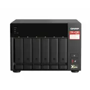 QNAP TS-673A-8G 6 Bay NAS AMD Ryzen Embedded V1500B quad-core 2.2 GHz 8G DDR4 2xM.2 2280 PCIe Gen3 x1 slots 2x2.5 GEl 3xUSB3.2 Hot-swappable
